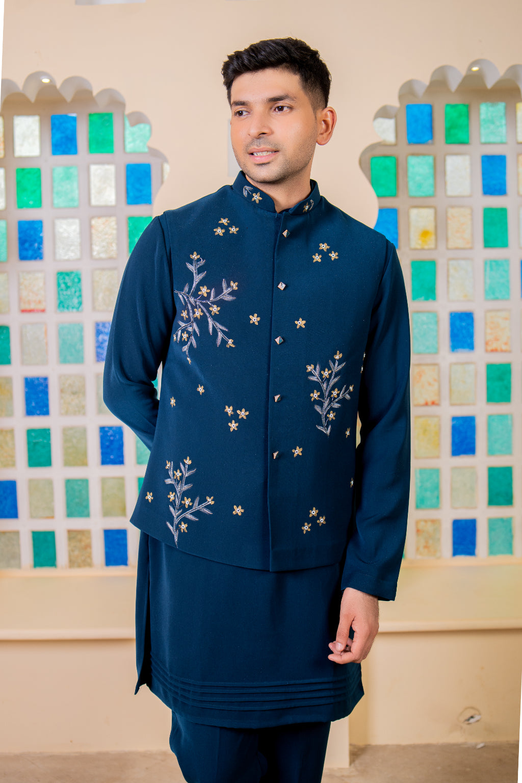 Elegant Kurta Jacket Set - Crafted Just for You. Minimum Delivery: 20 Days
