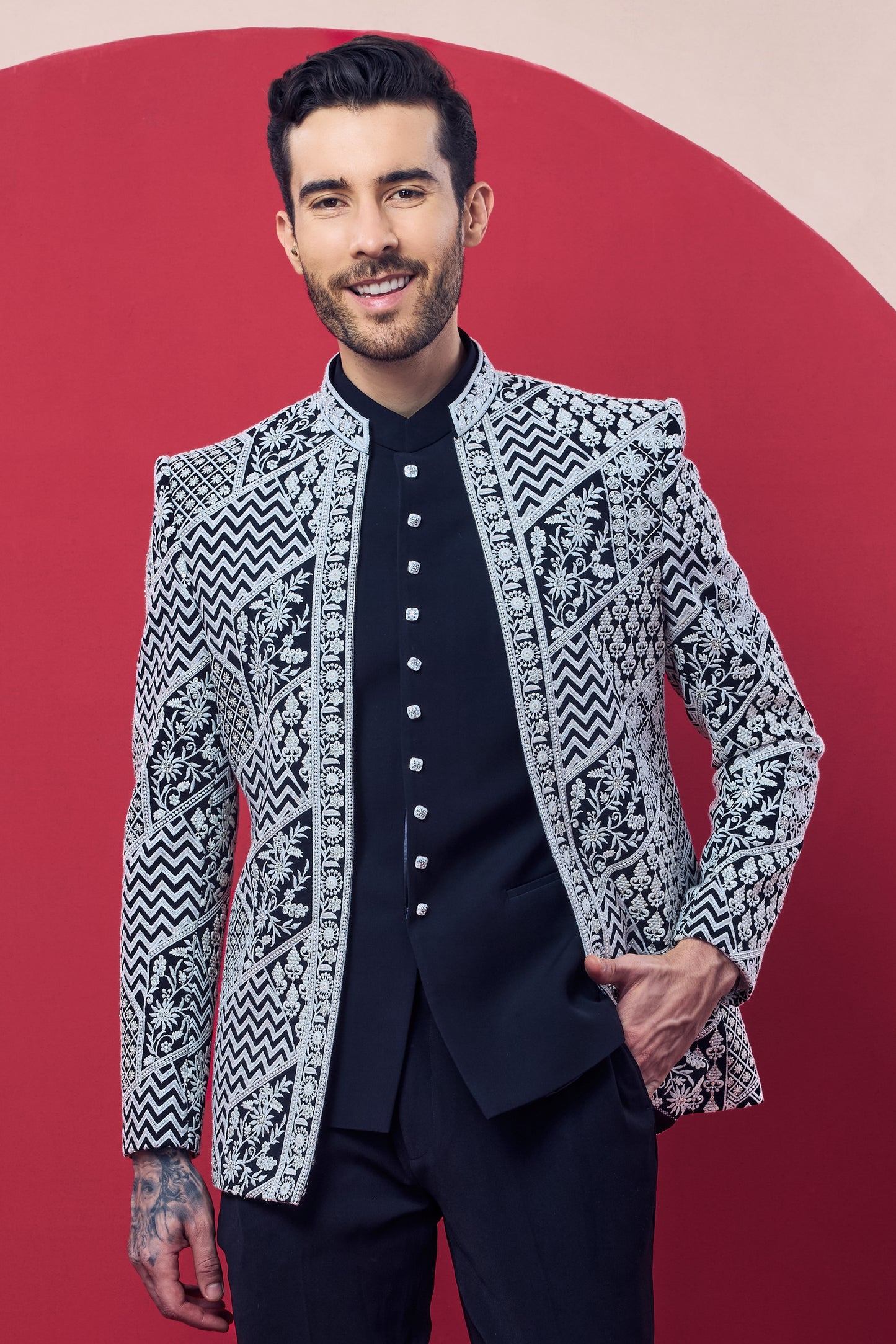 Traditional Jodhpuri suit or Bandhgala