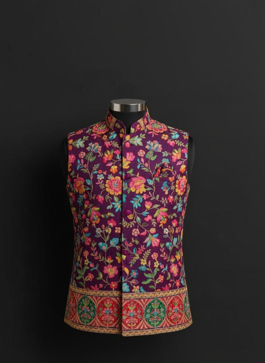 Elegance with regal printed Modi jacket – Crafted Just for You.
