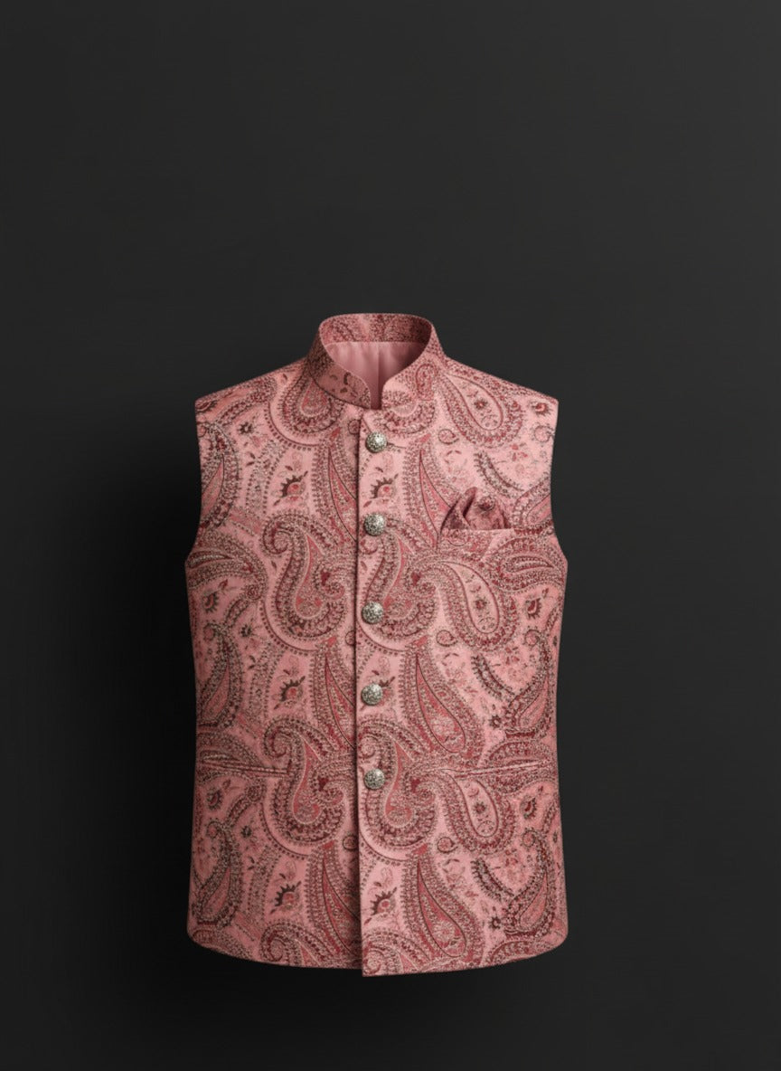 Elegance with regal printed Modi jacket – Crafted Just for You.