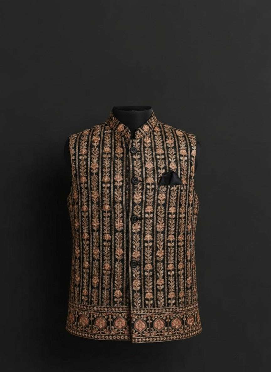 Elegance with regal printed Modi jacket – Crafted Just for You.
