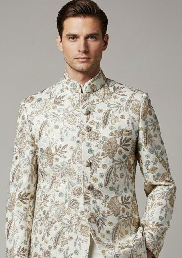 Embroidered Jodhpuri suit -Crafted Just for You.