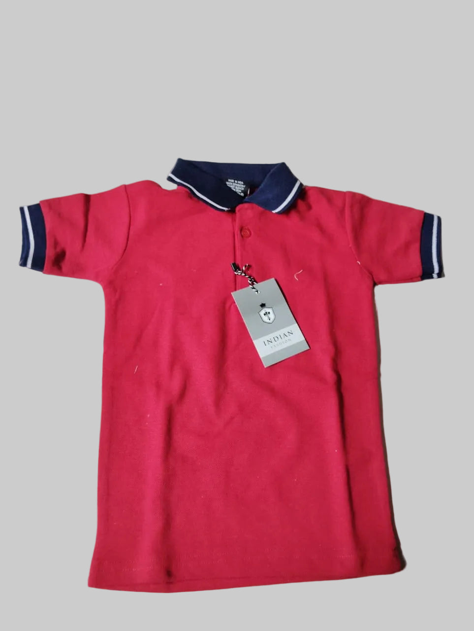 Girls Red School Uniform Polo T-Shirt