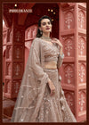 Desert Bronze Net Embellished Bridal Lehnga  - Crafted Just for You. Minimum Delivery 20 Days