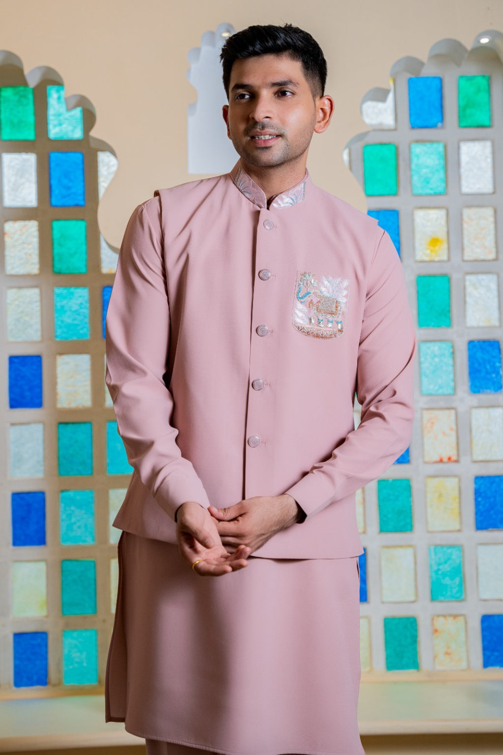 Classic Kurta Jacket Set - Crafted Just for You. Minimum Delivery: 20 Days