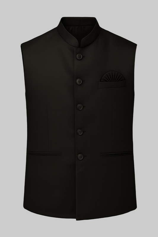 Classic Black Nehru Jacket