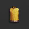 Golden Yellow Brocade Nehru Jacket – Festive Classic
