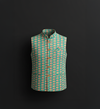 Sea Green Elephant Print Nehru Jacket – Heritage Edition