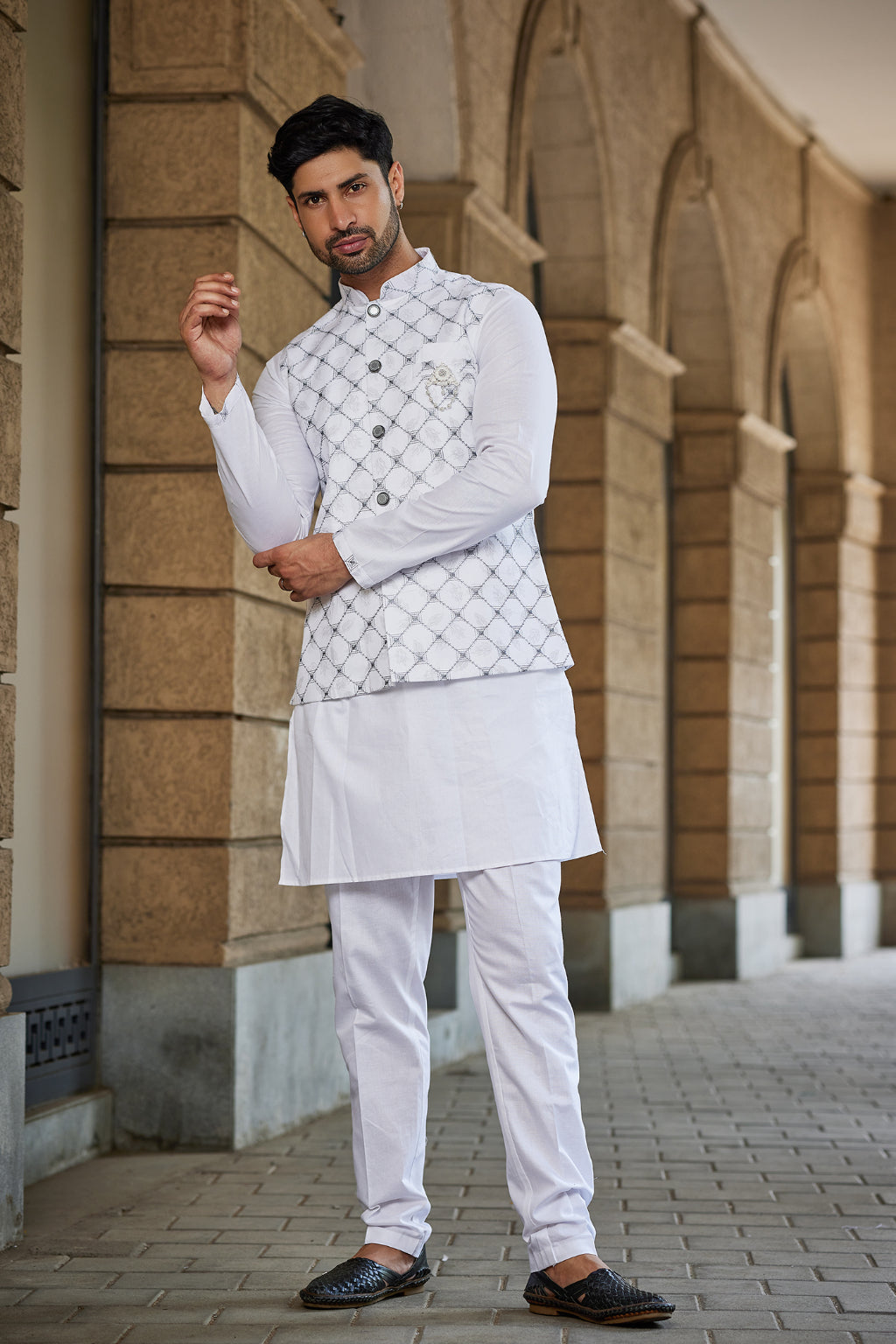 Classic Kurta Jacket Set