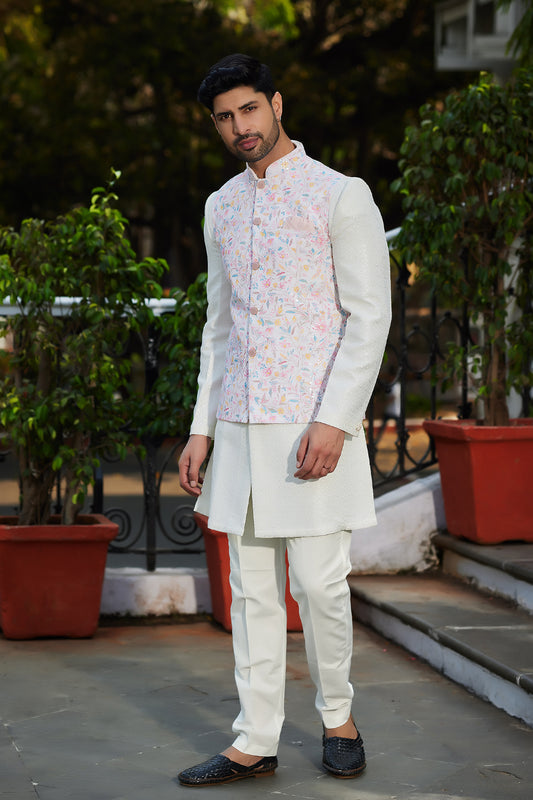 Classic Kurta Jacket Set - Crafted Just for You. Minimum Delivery: 20 Days