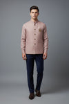 Blush Pink Nehru Jacket with Matching Shirt