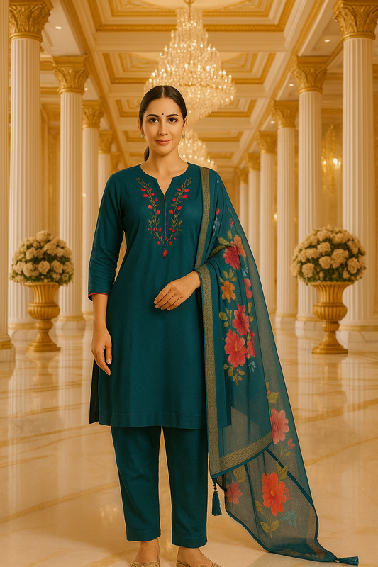 Dupatta Bottom Set
