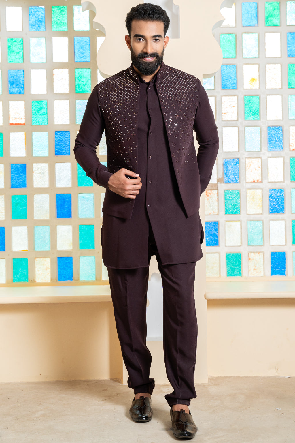 Stylish Indo Western Outfit - Crafted Just for You. Minimum Delivery: 20 Days