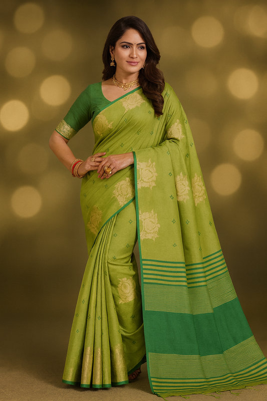 Cotton Silk Saree