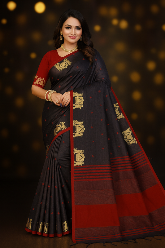 Bandhani Buti Saree