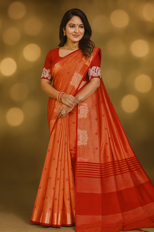 Bandhani Buti Saree