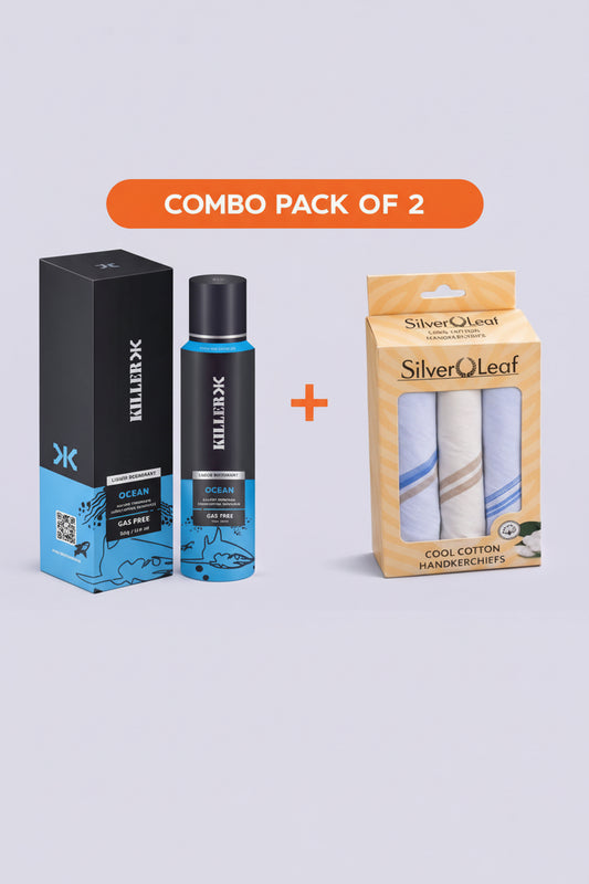Handkerchiefs +Deodorant - Combo Pack of 2