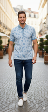 Printed Polo T-Shirt