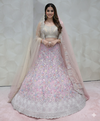 Rose Gold Sequined Lehenga - Crafted Just for You. Minimum Delivery 20 Days