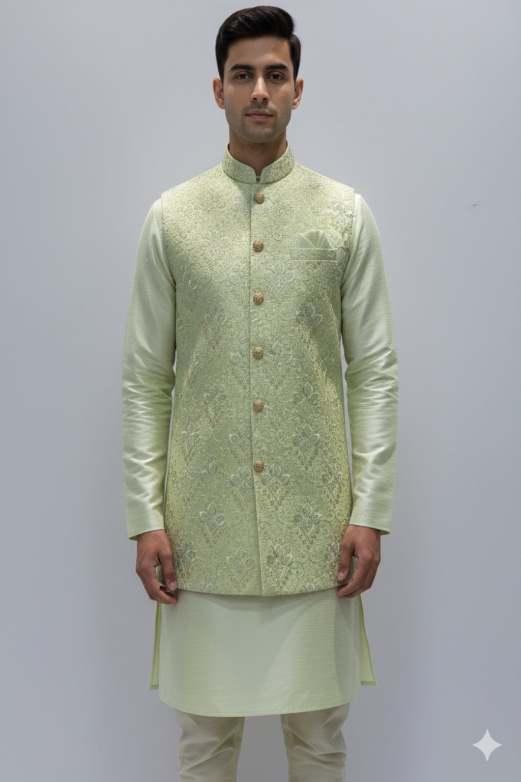 Kurta with Jacket - Crafted Just for You. Minimum Delivery: 20 Days
