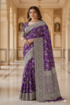 Elegant  Silk Saree with Traditional Woven Motifs