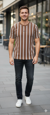 Brown Striped T-Shirt