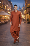 Men’s Brown Solid Ethnic Pathani