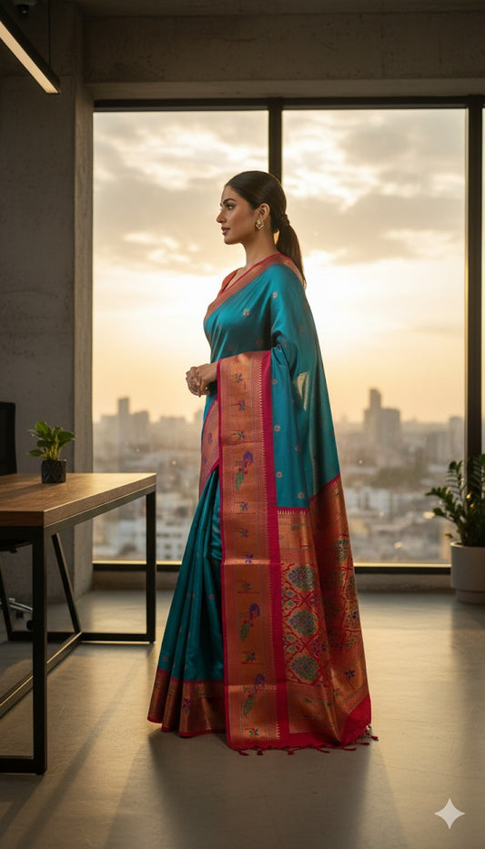 Bangadi More Paithani Saree