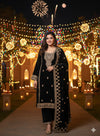 Elegant Black Velvet Salwar Suit