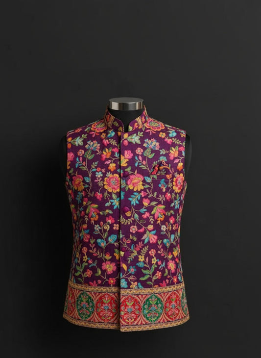 Elegance with regal printed Modi jacket – Crafted Just for You.