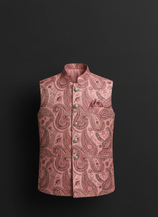 Elegance with regal printed Modi jacket – Crafted Just for You.