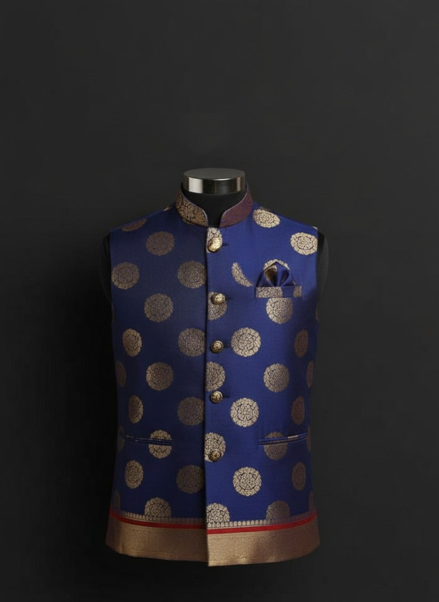 Elegance with regal printed Modi jacket – Crafted Just for You.