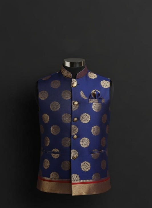 Elegance with regal printed Modi jacket – Crafted Just for You.