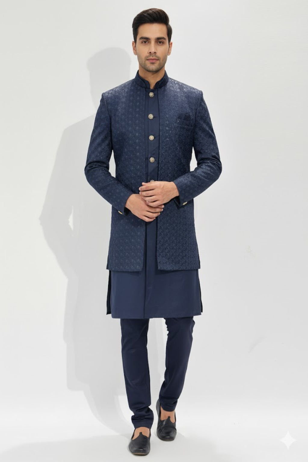 Kurta with Jacket - Crafted Just for You. Minimum Delivery: 20 Days