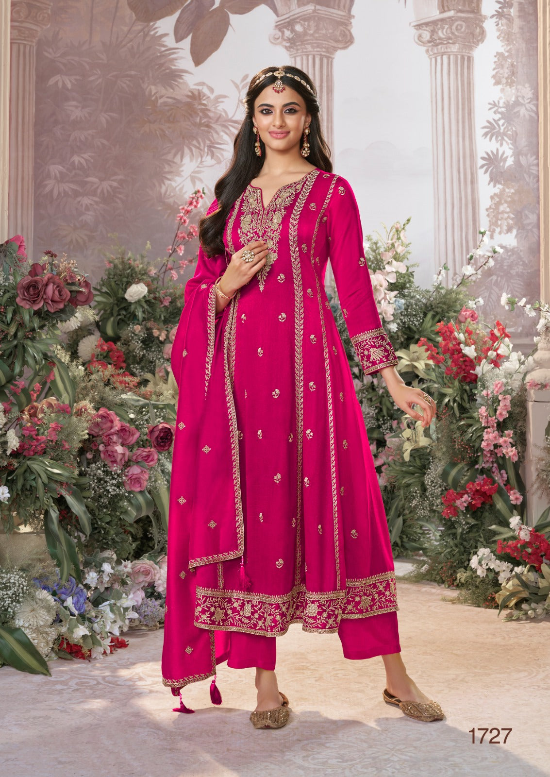 Elegant Embroidered Suit Set