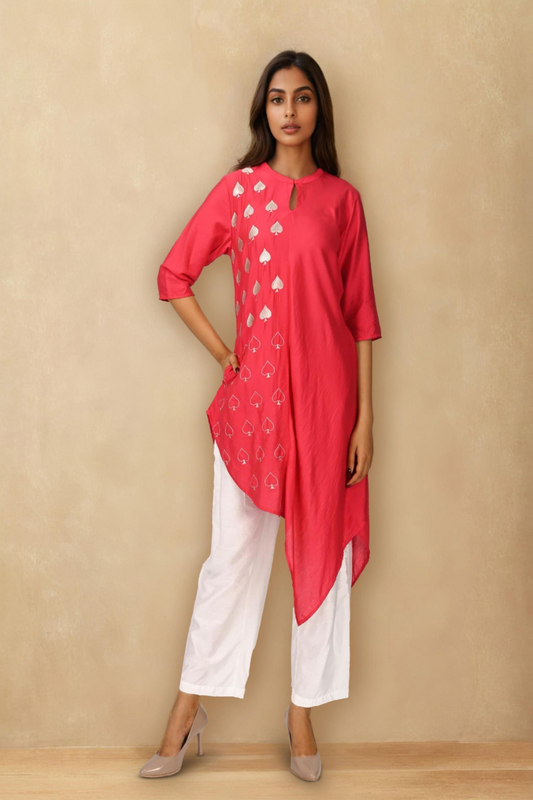 Asymmetric Spades Tunic Set