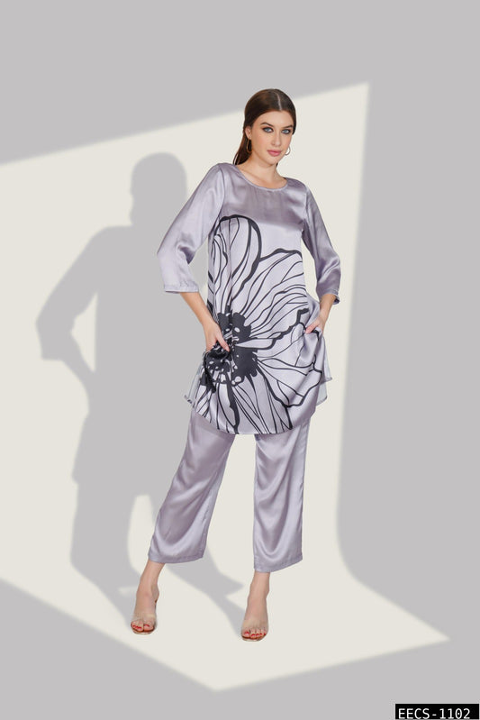 Silken Floral Printed Co-ord Set