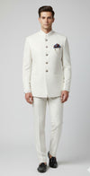 Elegant White Jodhpuri Suit -Crafted Just for You.