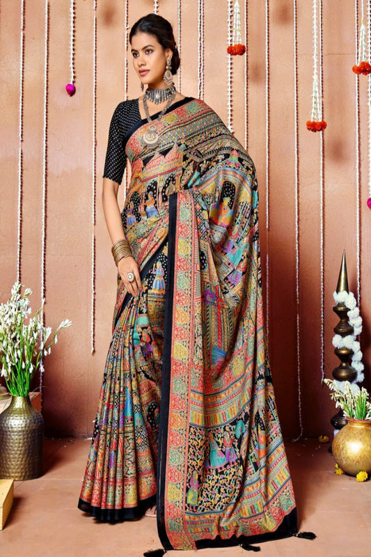 Classic Heritage Pattern Saree for Festive Wear