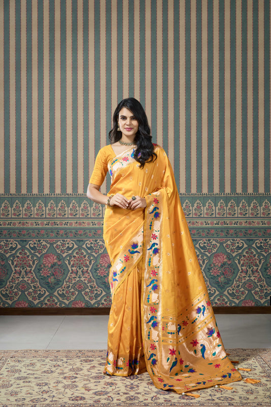 Kadiyal Paithani Saree