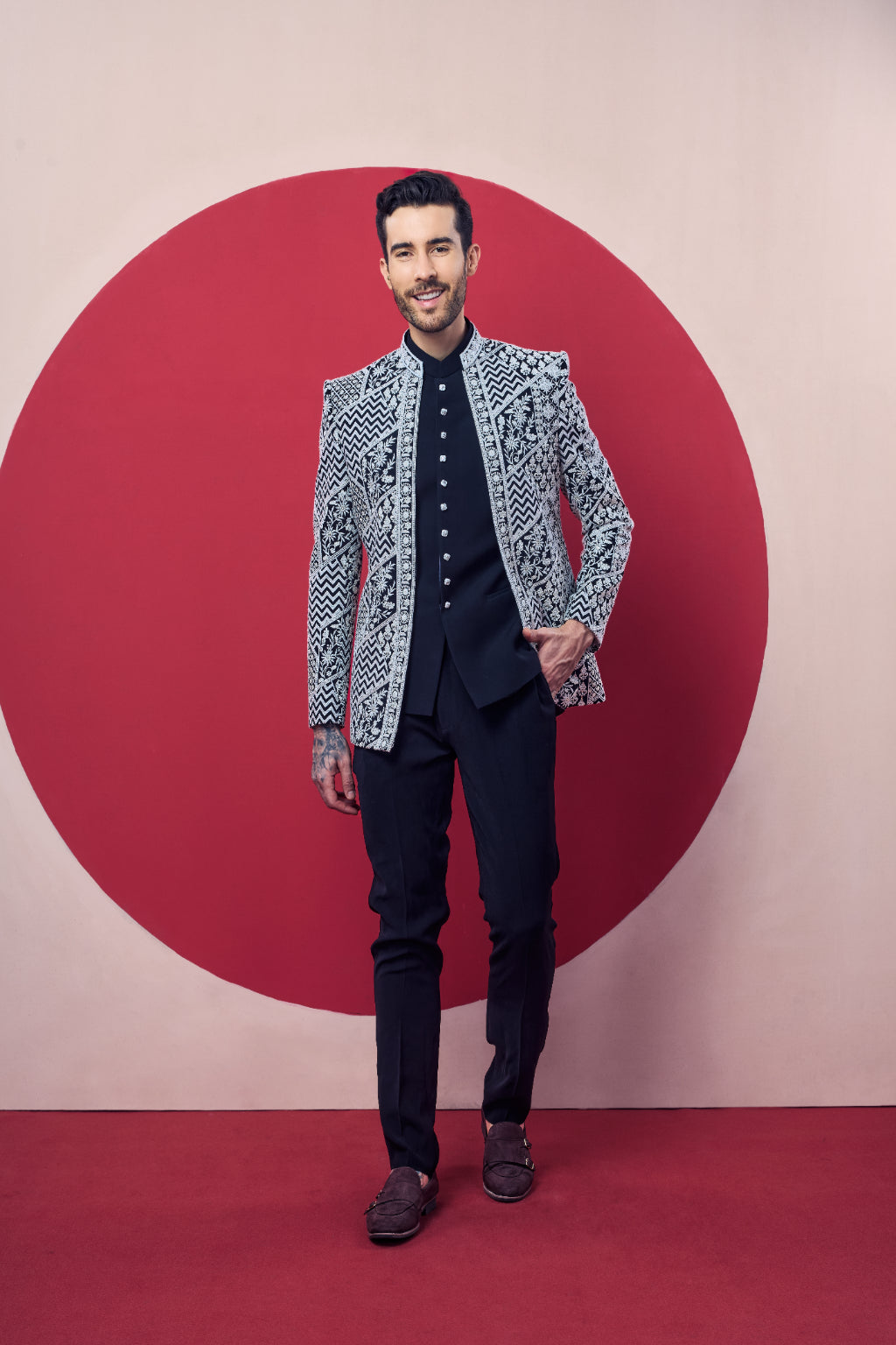 Traditional Jodhpuri suit or Bandhgala