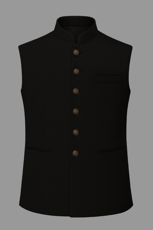 Classic Black Nehru Jacket
